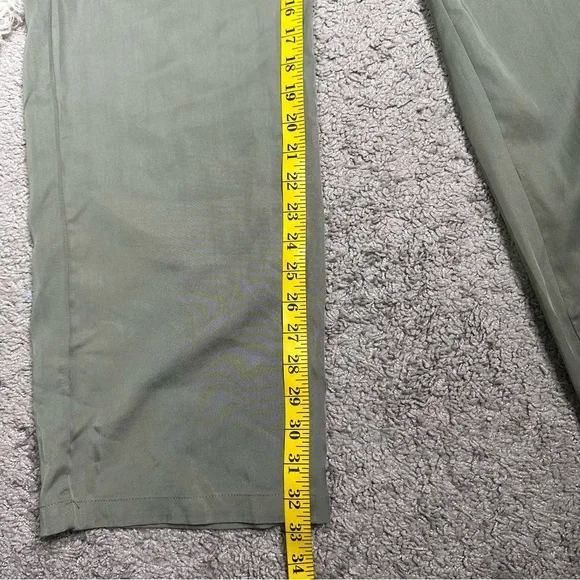 NWOT Anthropologie Bishop + Young  Green Belted wide‎ leg Jumpsuit - Picture 11 of 13